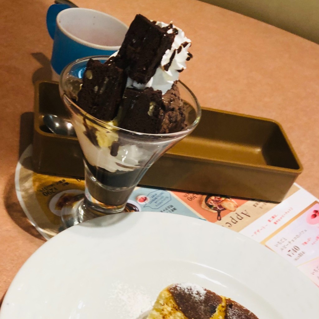 ユーザーが投稿したお誕生日デザートの写真 - 実際訪問したユーザーが直接撮影して投稿したひばりが丘ファミリーレストランココス 富士宮店の写真