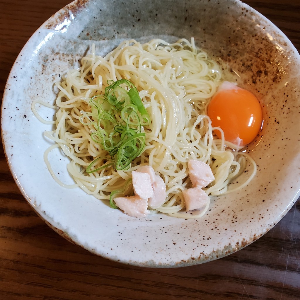 ユーザーが投稿した限定和え麺の写真 - 実際訪問したユーザーが直接撮影して投稿した有定町ラーメン / つけ麺鶏っぷ 別邸の写真