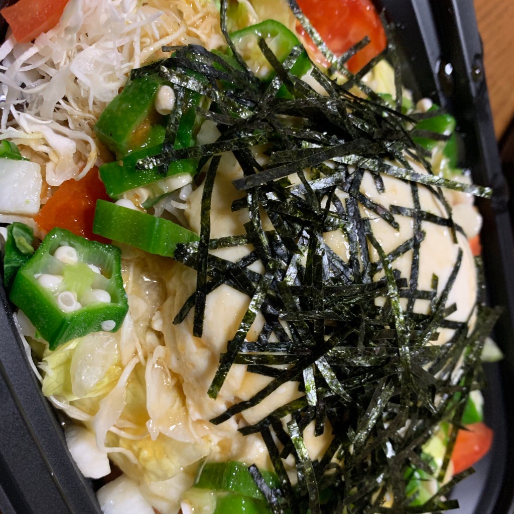 ユーザーが投稿したLunch豆腐サラダの写真 - 実際訪問したユーザーが直接撮影して投稿した福島ファミリーレストランガスト 須坂インター店の写真