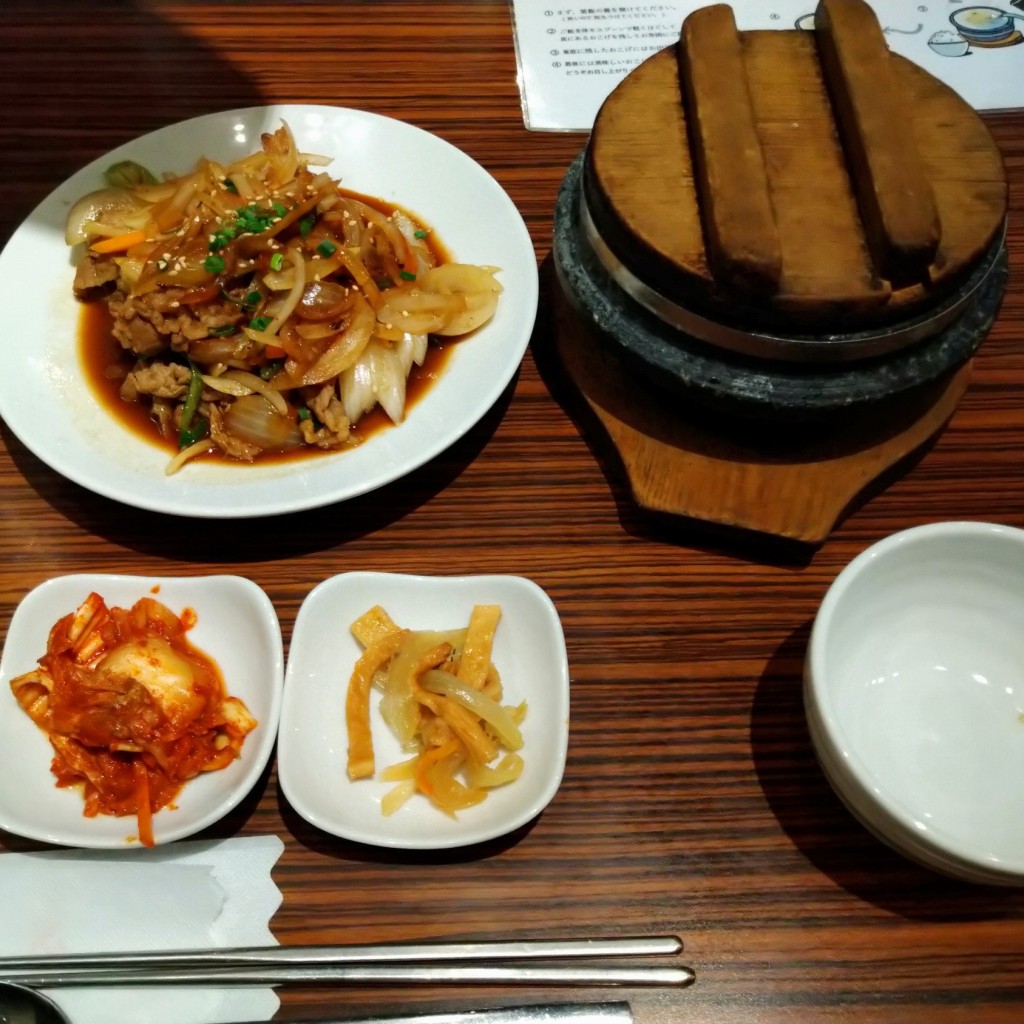 ユーザーが投稿したプルコギ定食の写真 - 実際訪問したユーザーが直接撮影して投稿した銀座韓国料理炭火焼肉・韓国料理 KollaBo (コラボ) 銀座店の写真