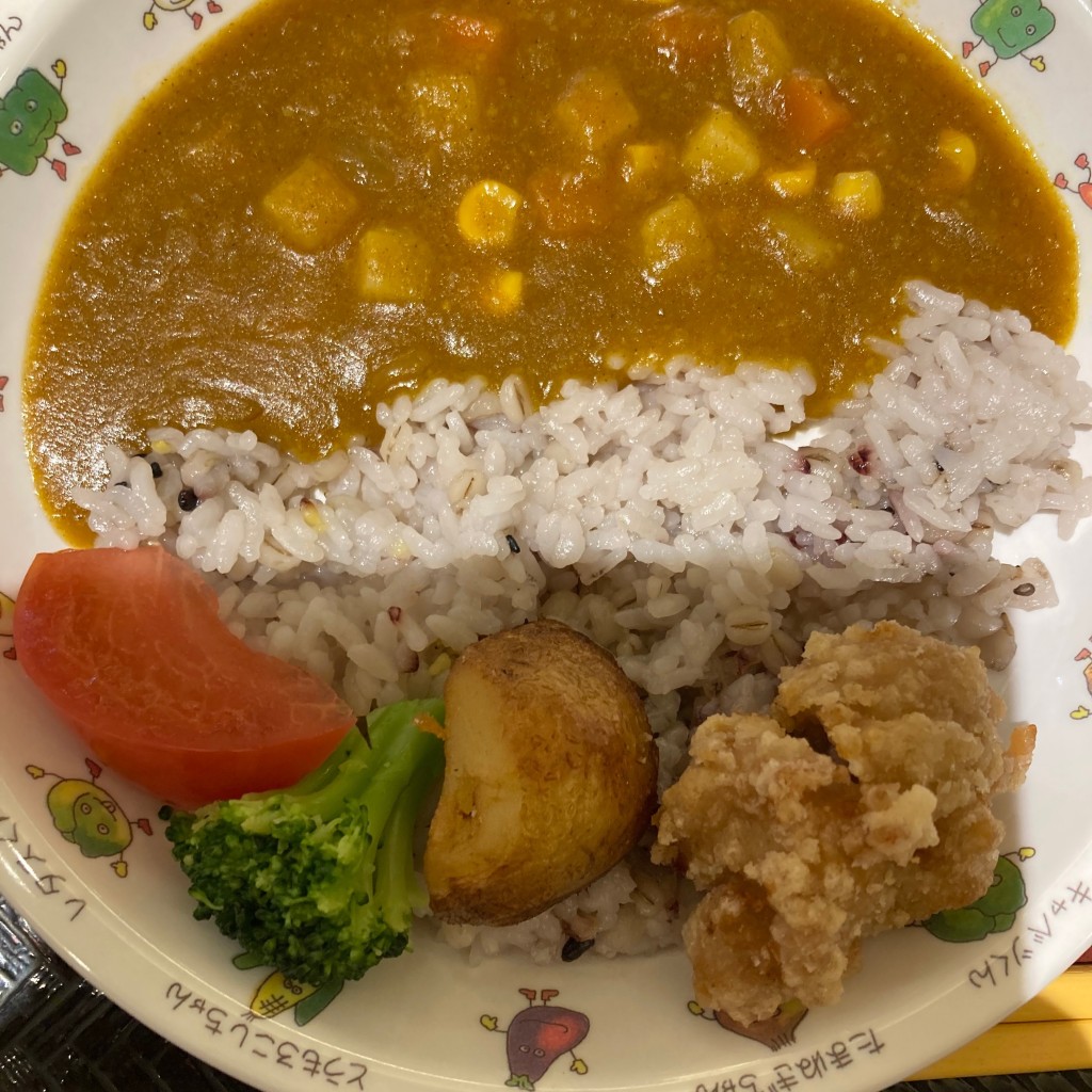 ユーザーが投稿したお子様野菜カレーの写真 - 実際訪問したユーザーが直接撮影して投稿した南大沢定食屋大戸屋 フレンテ南大沢店の写真