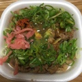 ねぎ玉牛丼弁当 - 実際訪問したユーザーが直接撮影して投稿した引野町牛丼すき家 2国福山引野店の写真のメニュー情報