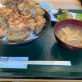 唐揚げ丼 - 実際訪問したユーザーが直接撮影して投稿した北四王定食屋食堂 暁 316の写真のメニュー情報