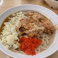 唐揚げカレーラーメン - 実際訪問したユーザーが直接撮影して投稿した堀町ラーメン / つけ麺ラーメン 富次郎 堀町店の写真のメニュー情報