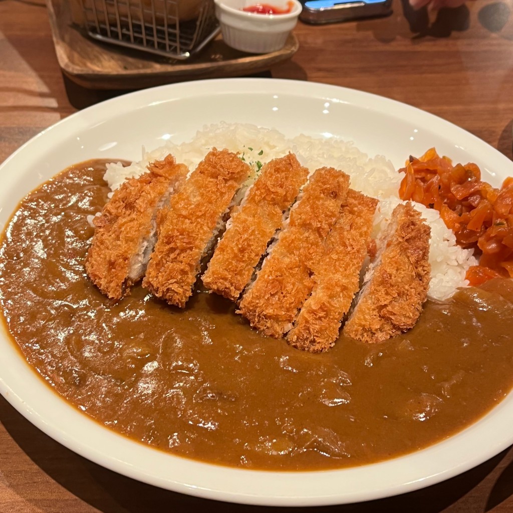 ユーザーが投稿した三元豚のロースカツカレーLunchの写真 - 実際訪問したユーザーが直接撮影して投稿した恵比寿南ビアホール惠比壽ビヤホールの写真