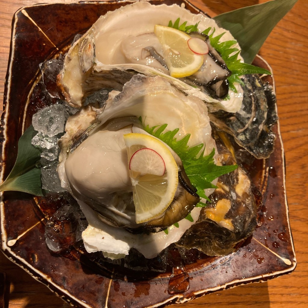 ユーザーが投稿した生牡蠣の写真 - 実際訪問したユーザーが直接撮影して投稿した代々木居酒屋いかの墨 新宿駅南口店の写真