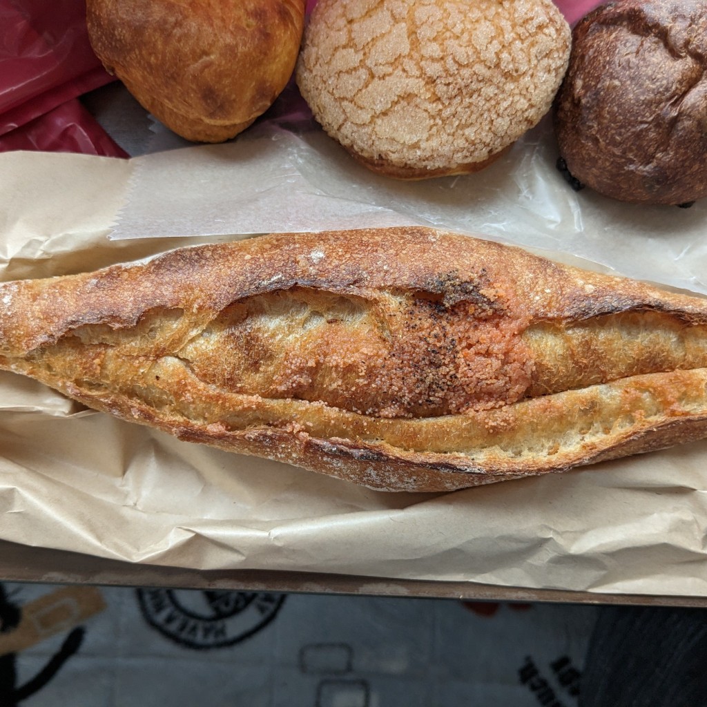 ユーザーが投稿しためんたいフランスの写真 - 実際訪問したユーザーが直接撮影して投稿した宰府ベーカリーLoop a Breadの写真