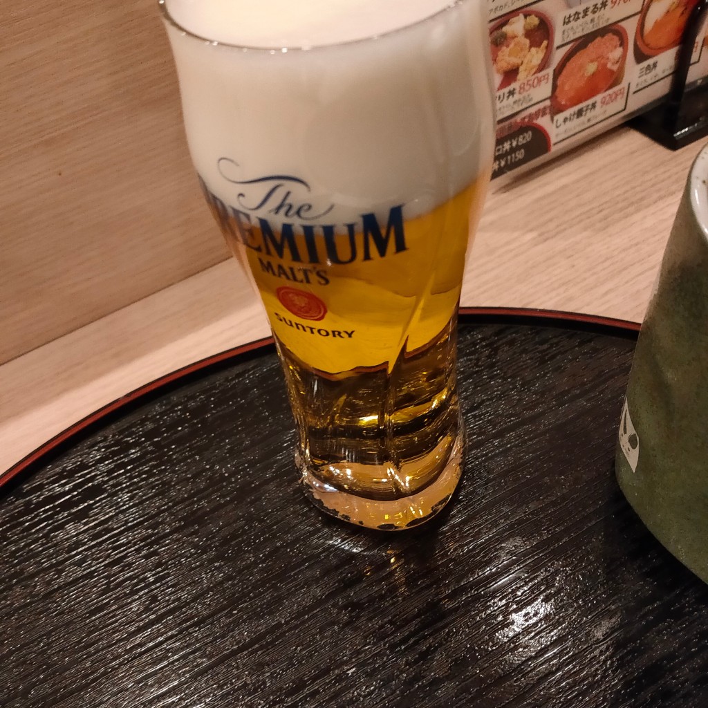 ユーザーが投稿したランチビールの写真 - 実際訪問したユーザーが直接撮影して投稿した目白寿司寿司 う月の写真