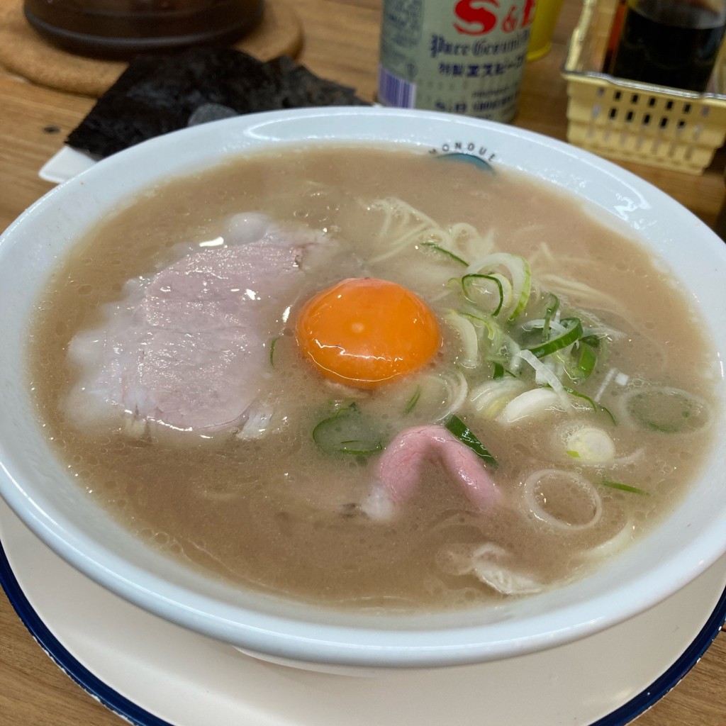 ユーザーが投稿したのり玉ラーメンの写真 - 実際訪問したユーザーが直接撮影して投稿した鷹の巣ラーメン / つけ麺クモノウエの写真