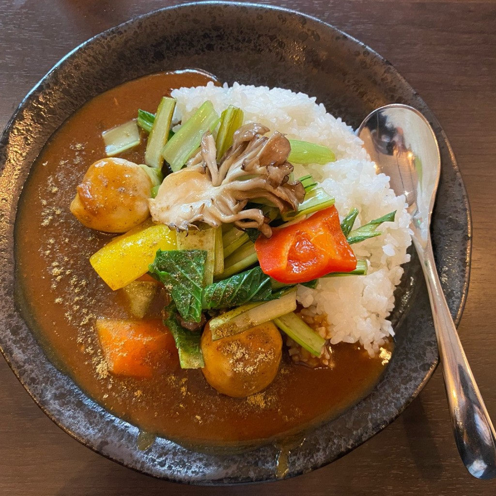 ユーザーが投稿した野菜カレーの写真 - 実際訪問したユーザーが直接撮影して投稿した神田和泉町カレー欧風カリーMの写真