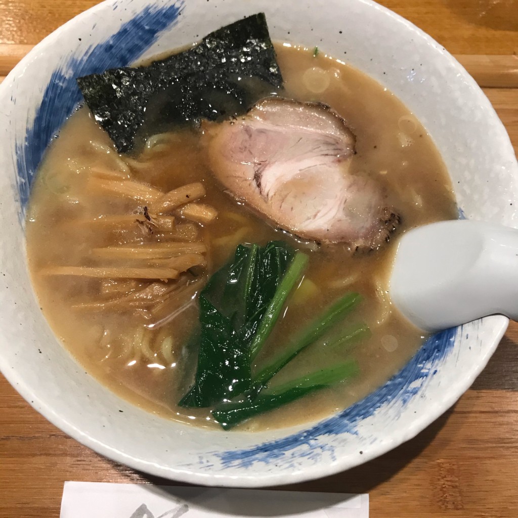 ユーザーが投稿したにんにくラーメンの写真 - 実際訪問したユーザーが直接撮影して投稿した鷺宮ラーメン / つけ麺麺々の写真