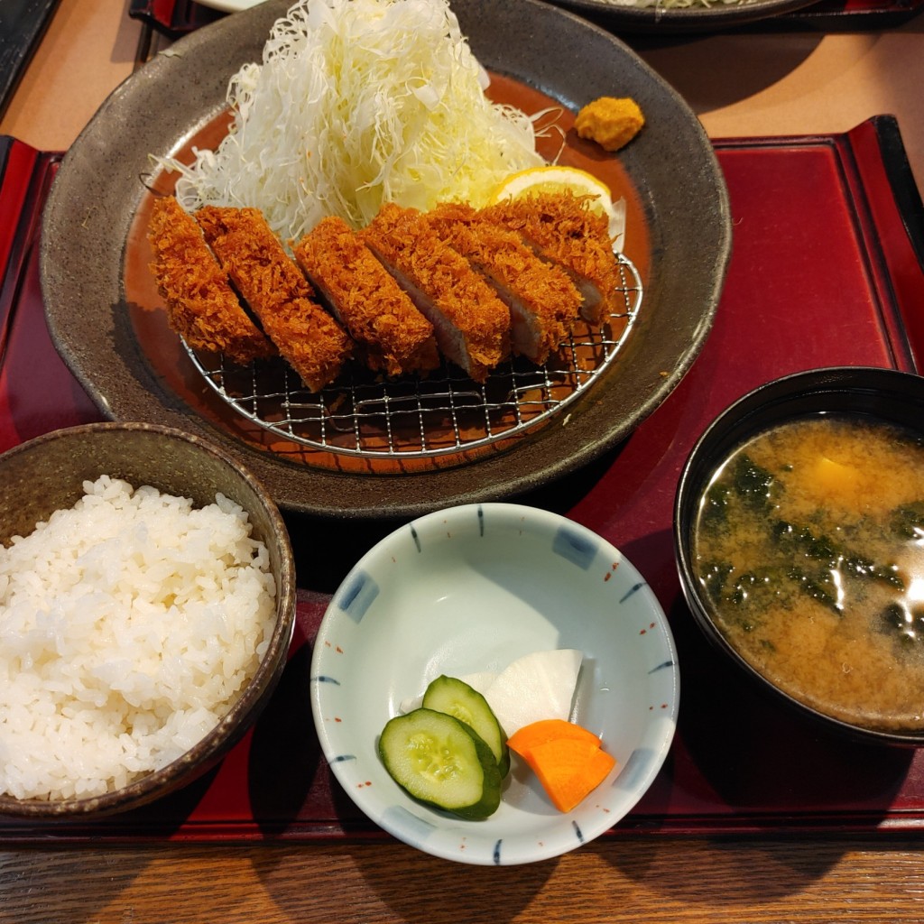 ユーザーが投稿したヒレかつ定食の写真 - 実際訪問したユーザーが直接撮影して投稿した大野町とんかつかつ太郎 市川店の写真