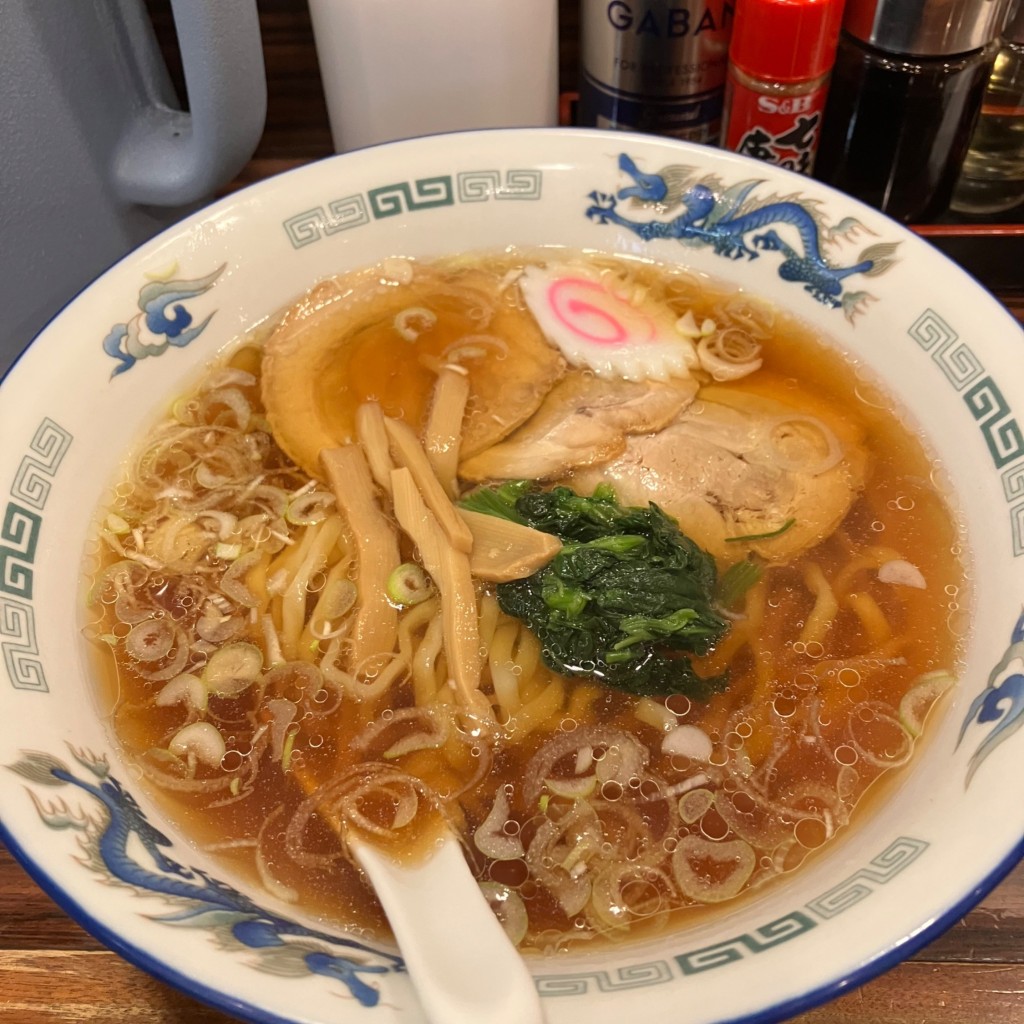 ユーザーが投稿した喜多方風醤油ラーメンの写真 - 実際訪問したユーザーが直接撮影して投稿した常磐藤原町ラーメン / つけ麺来々軒 スパリゾートハワイアンズ店の写真