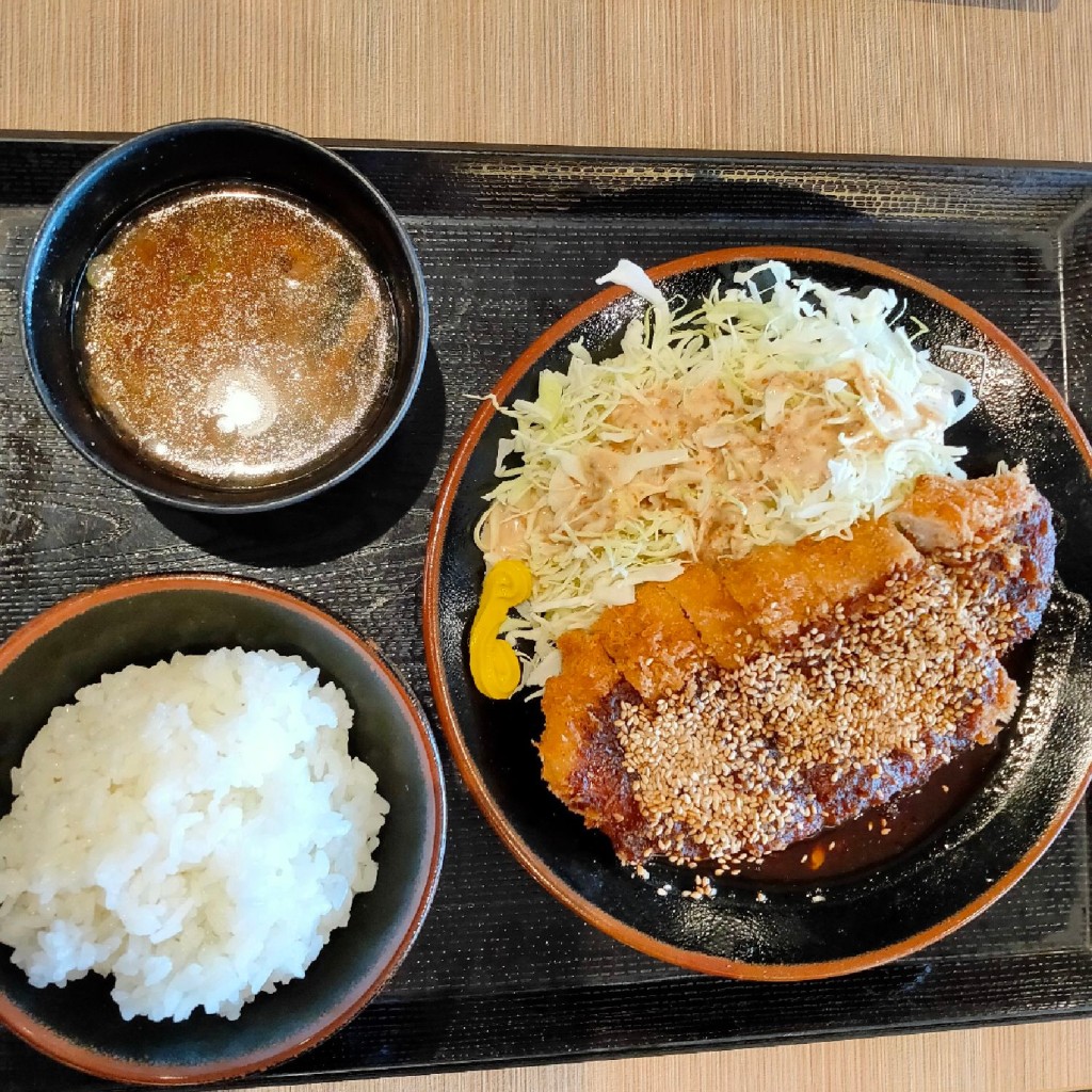 ユーザーが投稿した味噌カツ定食の写真 - 実際訪問したユーザーが直接撮影して投稿した美園とんかつ豚屋とん一 イオンモール浦和美園店の写真