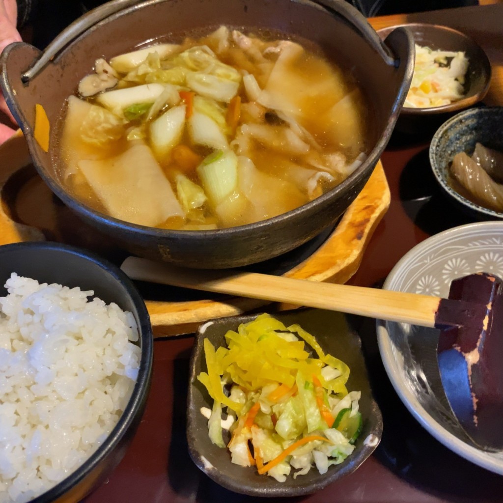 ユーザーが投稿したおっ切り込み定食の写真 - 実際訪問したユーザーが直接撮影して投稿した高萩町居酒屋いっちょう 佐野高萩店の写真