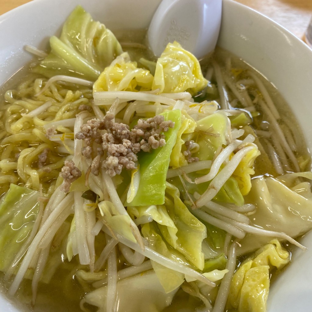 ユーザーが投稿した塩野菜ラーメン  タンメンの写真 - 実際訪問したユーザーが直接撮影して投稿した山寺町定食屋食堂 アサドラの写真