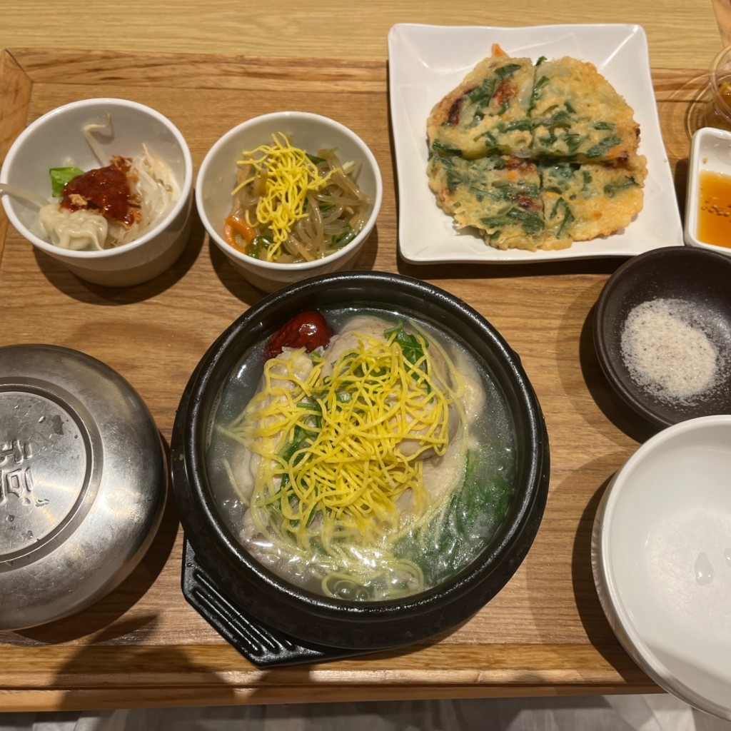 ユーザーが投稿した参鶏湯セットの写真 - 実際訪問したユーザーが直接撮影して投稿した吉敷町韓国料理韓美膳コクーン(cocoon)シティの写真