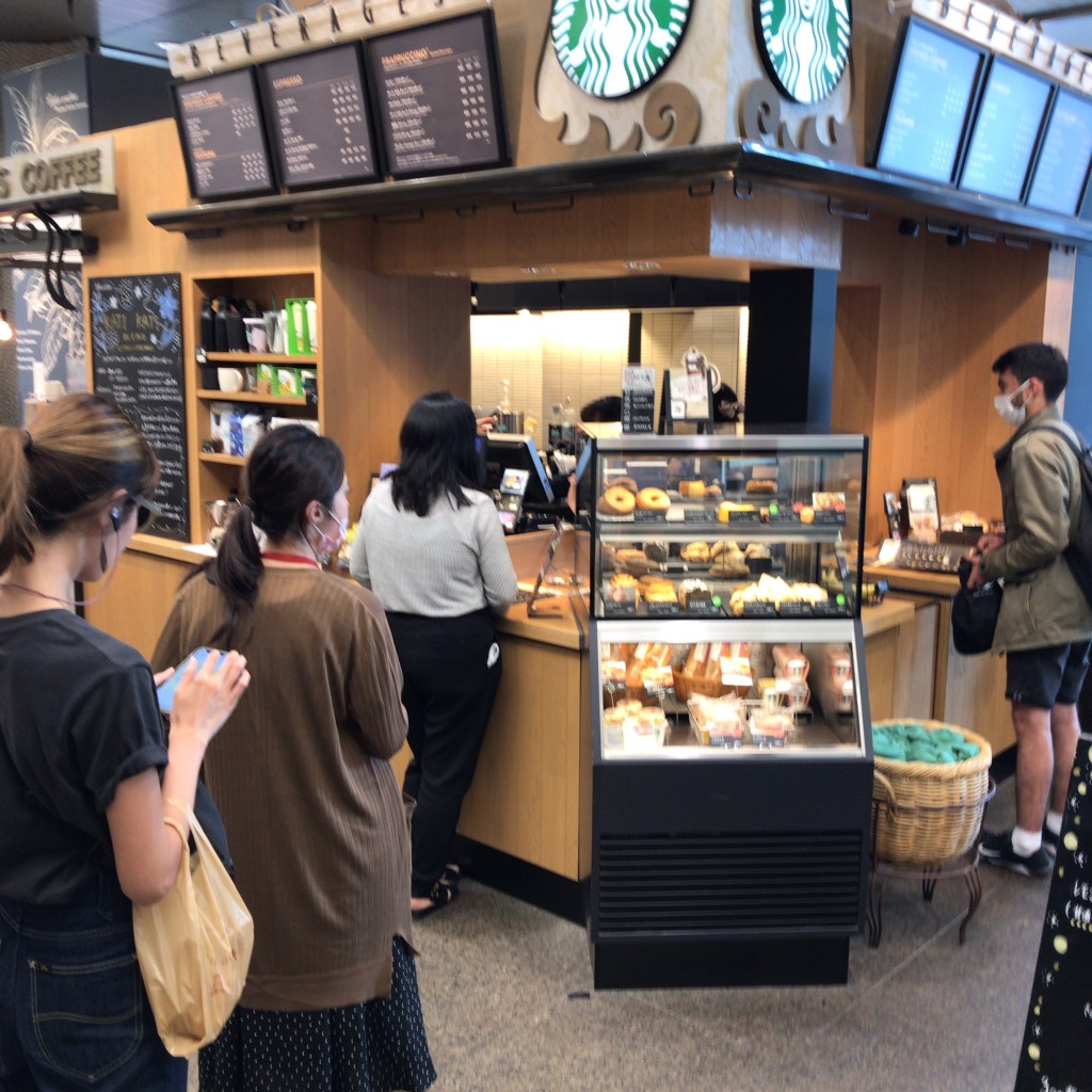 実際訪問したユーザーが直接撮影して投稿した渋谷カフェスターバックスコーヒー 渋谷クロスタワー店の写真