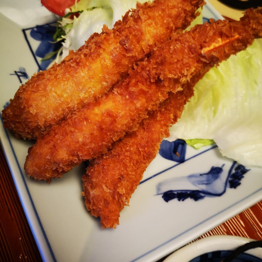 ユーザーが投稿した海鮮丼 エビフライ定食 バイ貝 太刀魚石焼の写真 - 実際訪問したユーザーが直接撮影して投稿した御前崎魚介 / 海鮮料理海鮮料理 みはるの写真