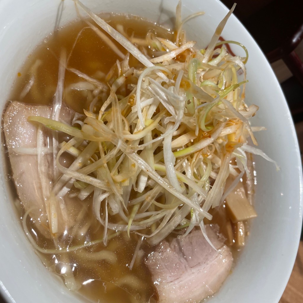 ユーザーが投稿したねぎラーメン 870の写真 - 実際訪問したユーザーが直接撮影して投稿した四谷ラーメン専門店坂内 四谷店の写真