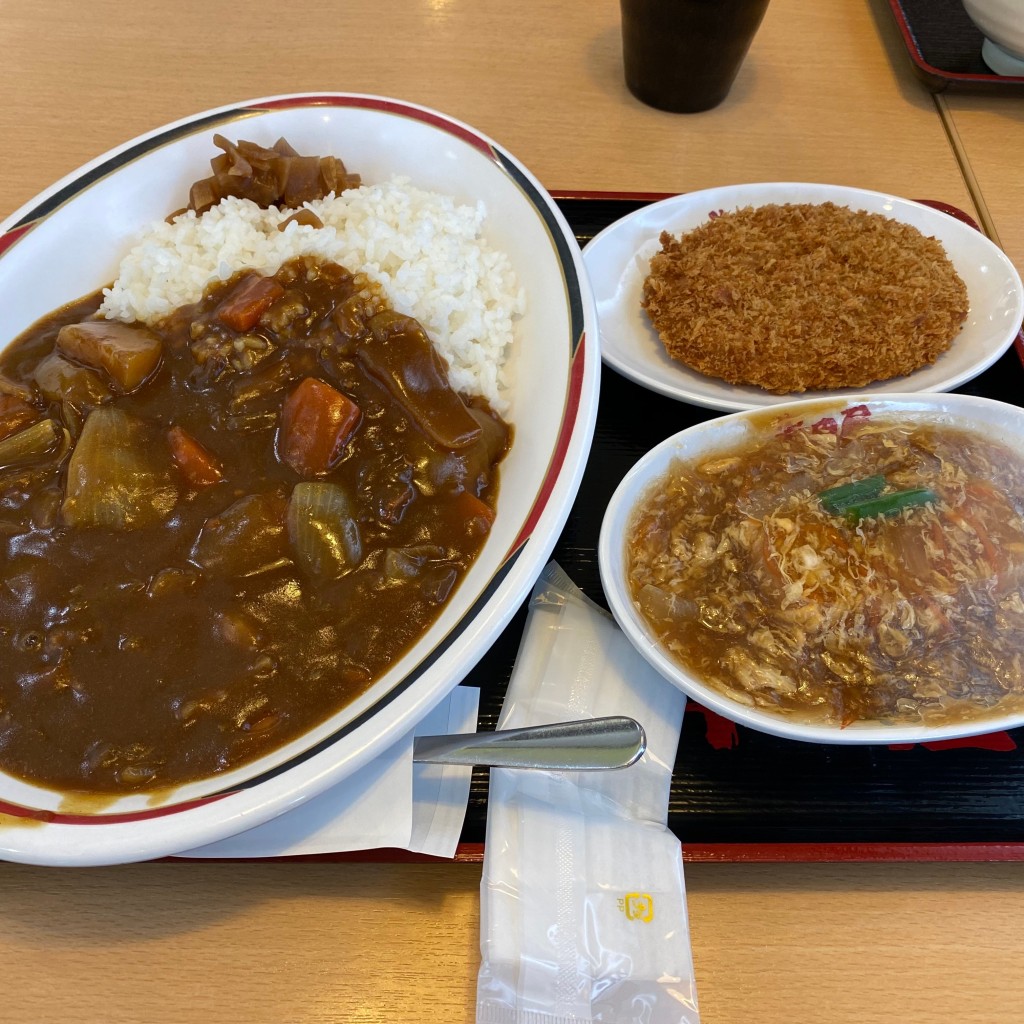 ユーザーが投稿したカレーの写真 - 実際訪問したユーザーが直接撮影して投稿した西多賀定食屋半田屋 西多賀店の写真