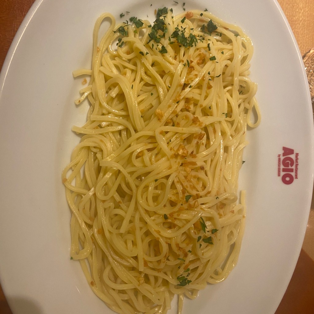 ユーザーが投稿したペペロンチーノの写真 - 実際訪問したユーザーが直接撮影して投稿した高砂イタリアンマーケットレストラン AGIO 浦和店の写真