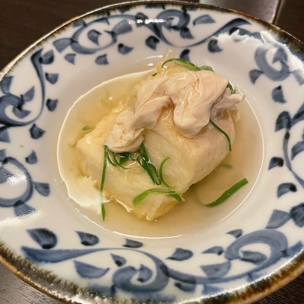 ユーザーが投稿した揚げ豆腐と湯葉のあんかけの写真 - 実際訪問したユーザーが直接撮影して投稿した松島創作料理創作料理 BASARA CAFE DININGの写真
