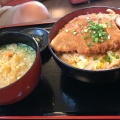 カツ丼セット(うどん) - 実際訪問したユーザーが直接撮影して投稿した瀬高町小川うどんふじ家うどんの写真のメニュー情報