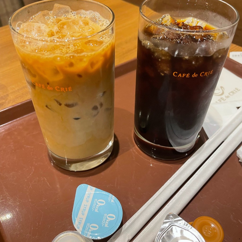 ユーザーが投稿したカフェオレの写真 - 実際訪問したユーザーが直接撮影して投稿した喜多町カフェカフェドクリエ アットインホテル豊田市駅店の写真