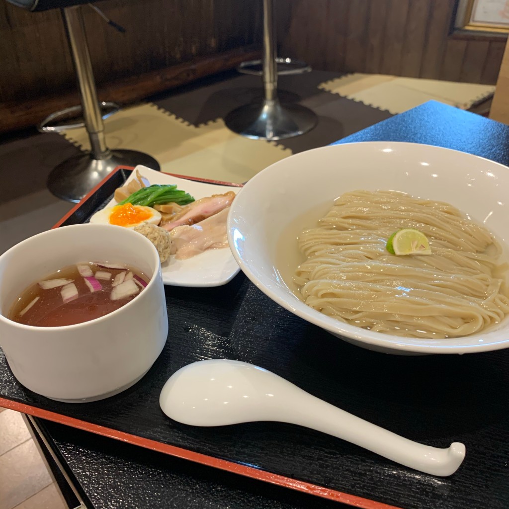 ユーザーが投稿した昆布水つけ麺の写真 - 実際訪問したユーザーが直接撮影して投稿した諏訪焼鳥つくね専家 バードハウス 豊川店の写真