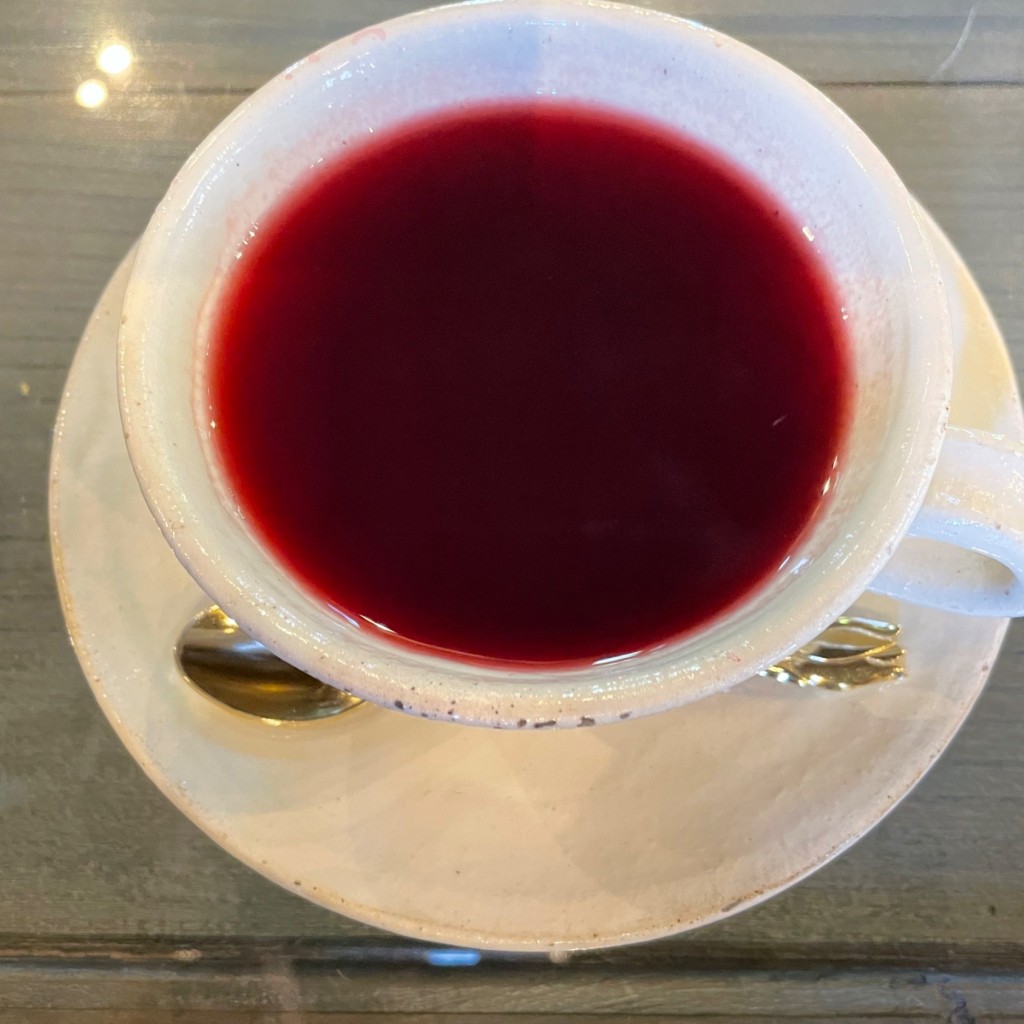 ユーザーが投稿したブルーベリー茶の写真 - 実際訪問したユーザーが直接撮影して投稿した九条カフェカフェ クラシックの写真