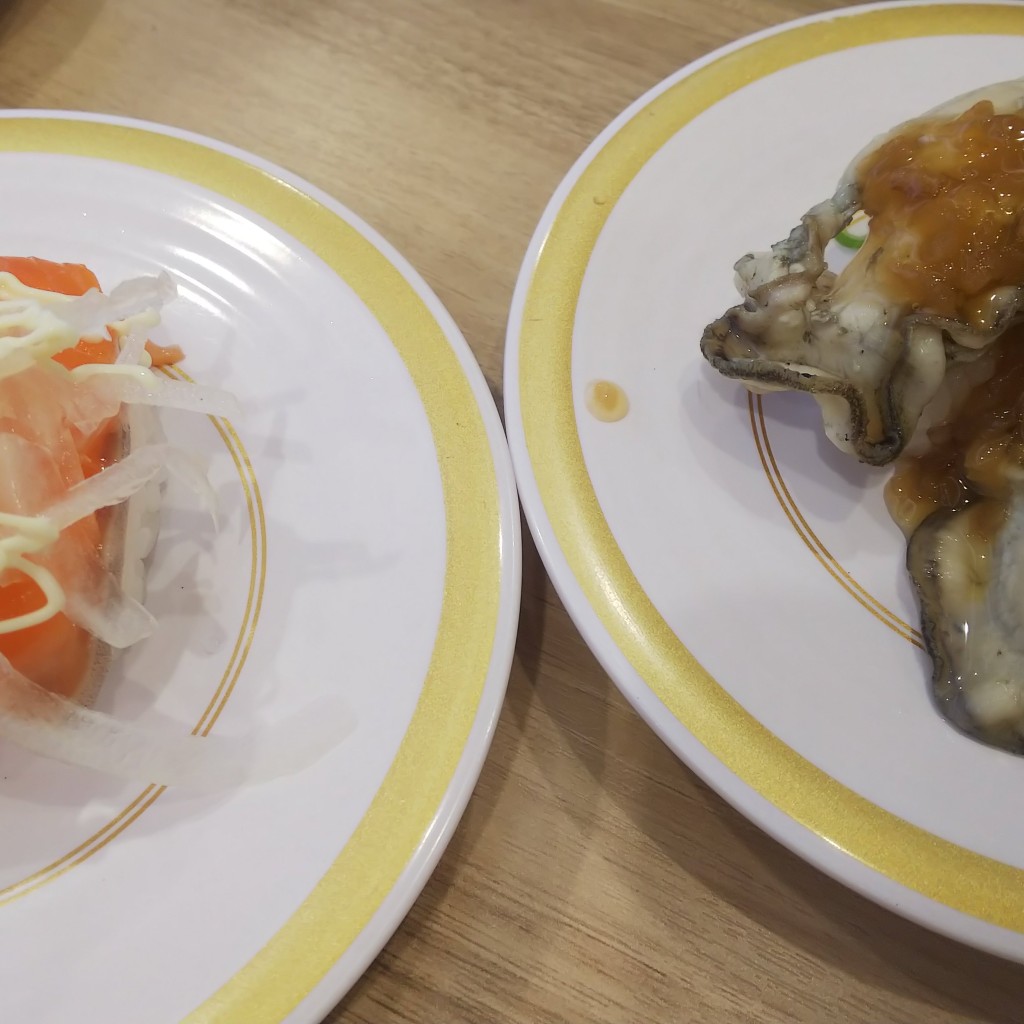 ユーザーが投稿した蒸し牡蠣玉ねぎポン酢の写真 - 実際訪問したユーザーが直接撮影して投稿した南子安回転寿司かっぱ寿司 君津店の写真
