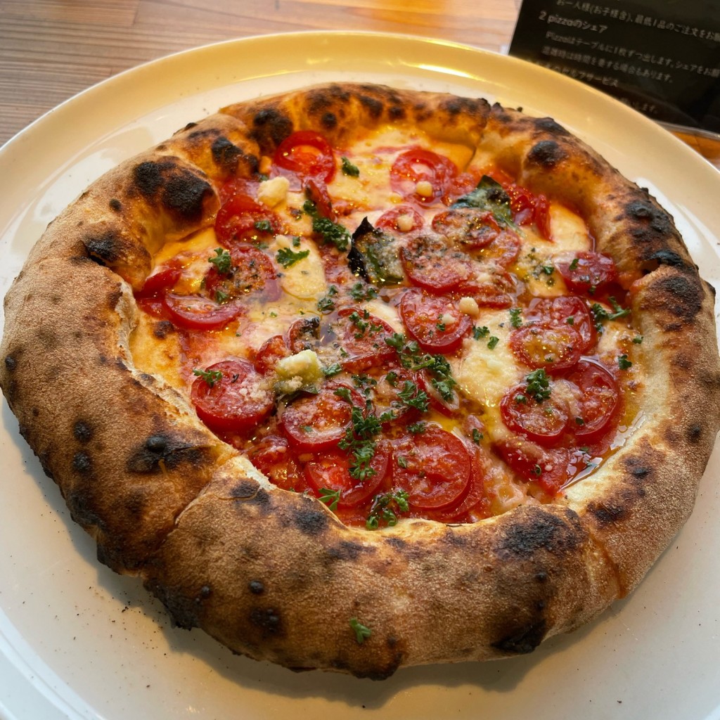 ユーザーが投稿した中村トマトのマルゲリータの写真 - 実際訪問したユーザーが直接撮影して投稿した平山ピザひらやまpizzaの写真