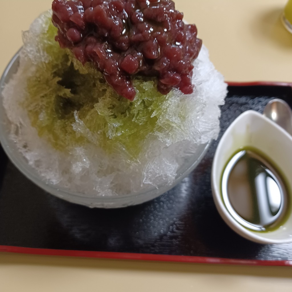 ユーザーが投稿したかき氷の写真 - 実際訪問したユーザーが直接撮影して投稿した浅草和菓子梅園 浅草本店の写真
