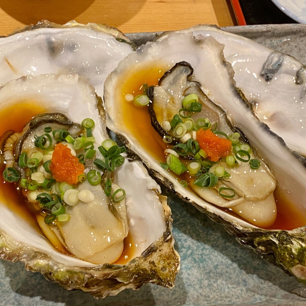 ユーザーが投稿した生牡蠣の写真 - 実際訪問したユーザーが直接撮影して投稿した日吉台寿司男寿司 成田店の写真