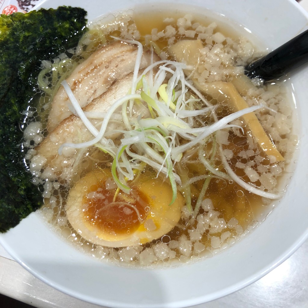 ユーザーが投稿したコダワリ醤油ラーメン (コッテリ)の写真 - 実際訪問したユーザーが直接撮影して投稿した大道福田寿司魚べい アルカディアシティ上越店の写真