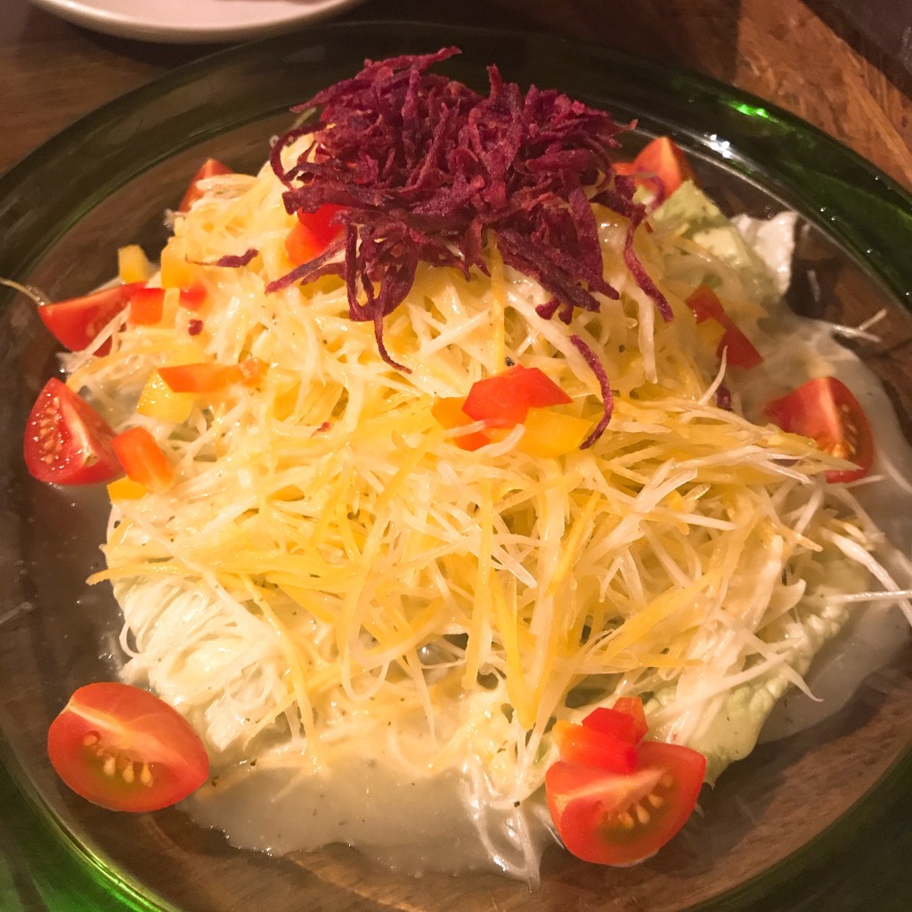 ユーザーが投稿した青パパイヤと島人参のしりしりサラダの写真 - 実際訪問したユーザーが直接撮影して投稿した名嘉真沖縄料理あぐーしゃぶしゃぶ・沖縄料理 かふぅの写真