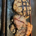 中落ち+ハンバーグコンボ - 実際訪問したユーザーが直接撮影して投稿した浜田町ステーキ感動の肉と米 浜田店の写真のメニュー情報
