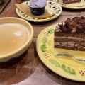 カフェラテ - 実際訪問したユーザーが直接撮影して投稿した茶屋町ケーキア・ラ・カンパーニュ大阪茶屋町店の写真のメニュー情報