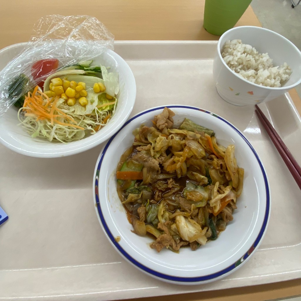 ユーザーが投稿した上海風野菜炒めの写真 - 実際訪問したユーザーが直接撮影して投稿した西町学食 / 職員食堂鳥取大学 医学部食堂の写真