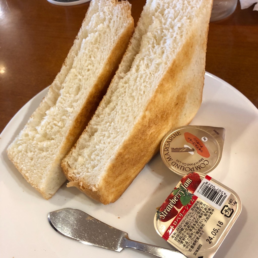 ユーザーが投稿したトーストの写真 - 実際訪問したユーザーが直接撮影して投稿した高松町カフェカフェ 美鈴 函館空港店の写真