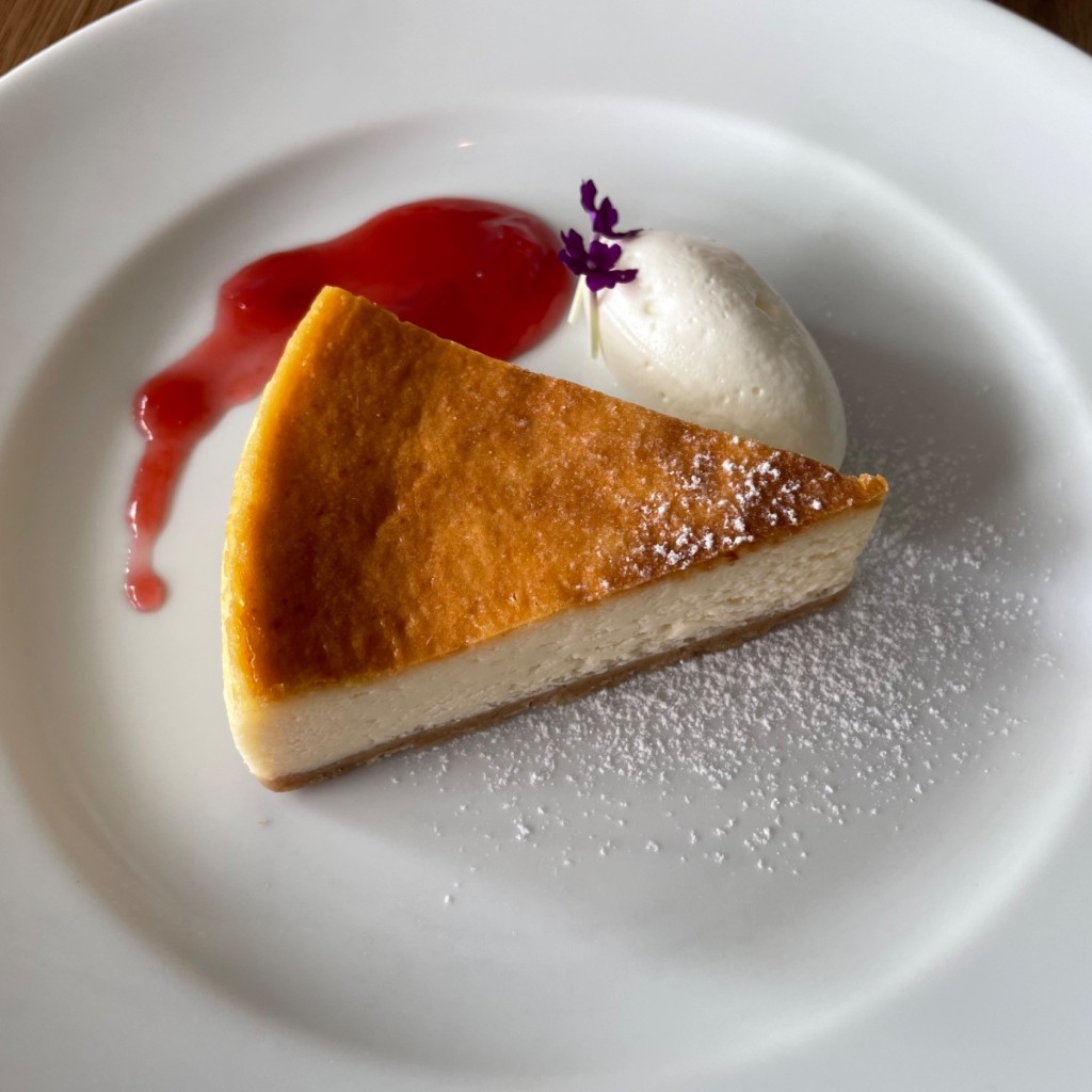 ユーザーが投稿したLabベイクドチーズケーキの写真 - 実際訪問したユーザーが直接撮影して投稿した新町カフェOGAWA COFFEE LABORATORYの写真