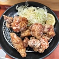 唐揚げ定食 - 実際訪問したユーザーが直接撮影して投稿した豊洲丼もの柿安 Meat Express アーバンドック ららぽーと豊洲店の写真のメニュー情報