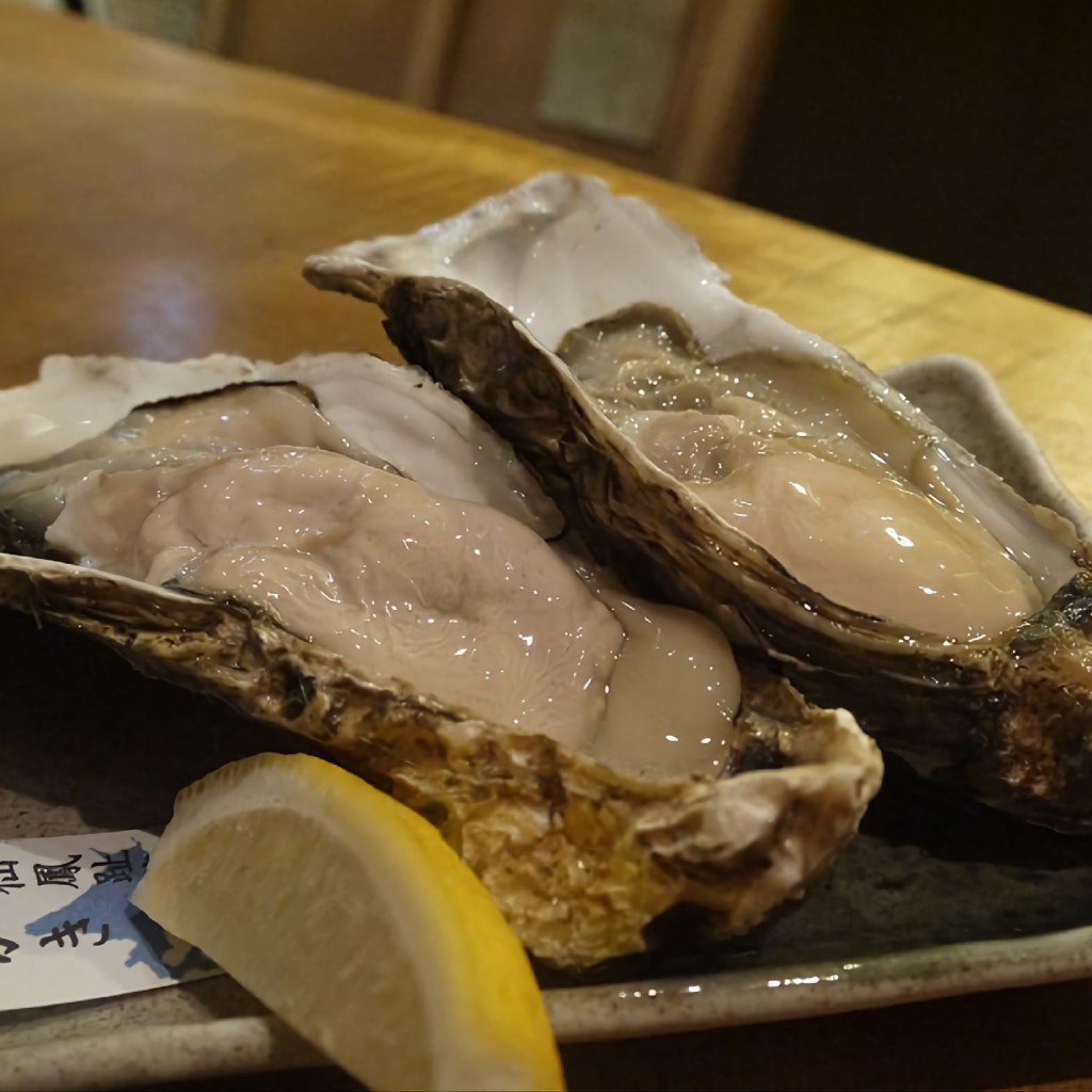 ユーザーが投稿した岩手県 広田産 真牡蠣の写真 - 実際訪問したユーザーが直接撮影して投稿した中魚屋町魚介 / 海鮮料理錦・大安の写真