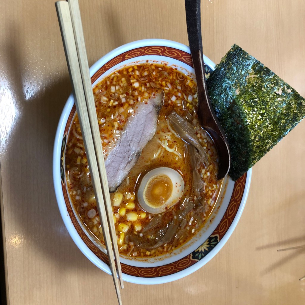 ユーザーが投稿した味噌キムチラーメンの写真 - 実際訪問したユーザーが直接撮影して投稿した鳴海町ラーメン / つけ麺ちゅうべえ〜の写真