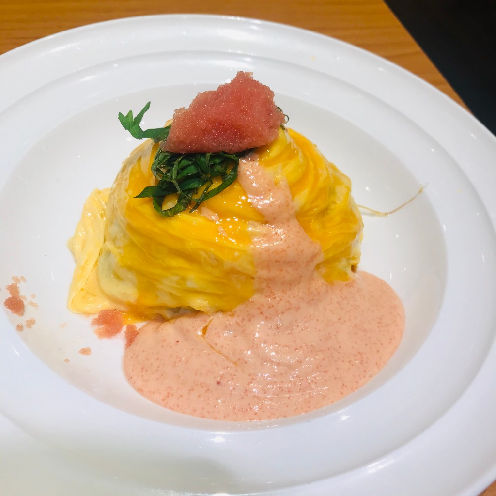 ユーザーが投稿したたらこクリームムライスの写真 - 実際訪問したユーザーが直接撮影して投稿した江東橋洋食北海道キッチン ヨシミの写真