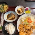 鶏の唐揚げ定食 - 実際訪問したユーザーが直接撮影して投稿した服部町定食屋べんけいの写真のメニュー情報