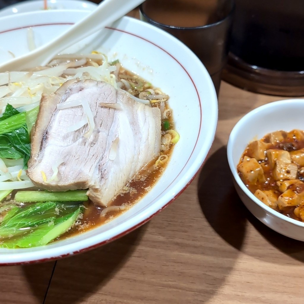 ユーザーが投稿した醤油ラーメンセットの写真 - 実際訪問したユーザーが直接撮影して投稿した前原町中華料理中國麺飯食堂 祥龍房 東八道路店の写真