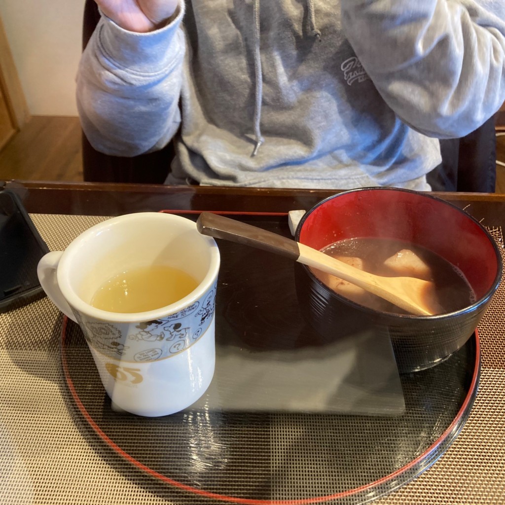ユーザーが投稿したお汁粉セットの写真 - 実際訪問したユーザーが直接撮影して投稿した二子町カフェ古民家cafe ほっこりの写真