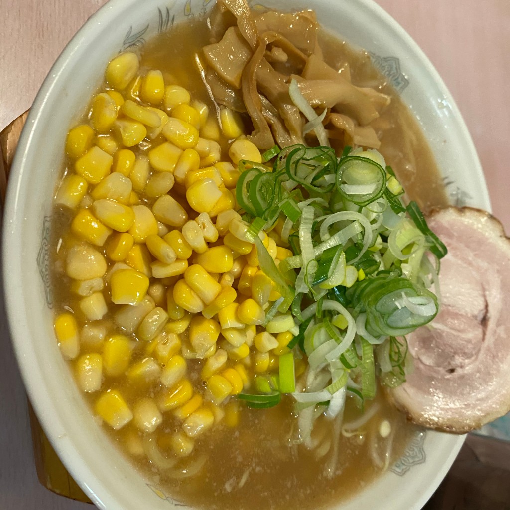 ユーザーが投稿したコーンラーメンの写真 - 実際訪問したユーザーが直接撮影して投稿した中田原ラーメン / つけ麺Gitaの写真